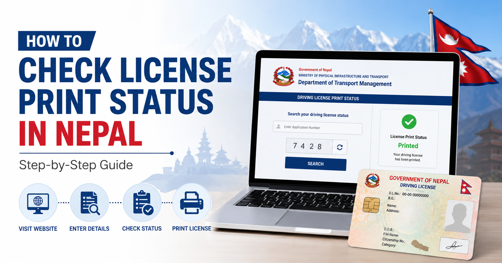 How to Check Driving License Print Status Online
