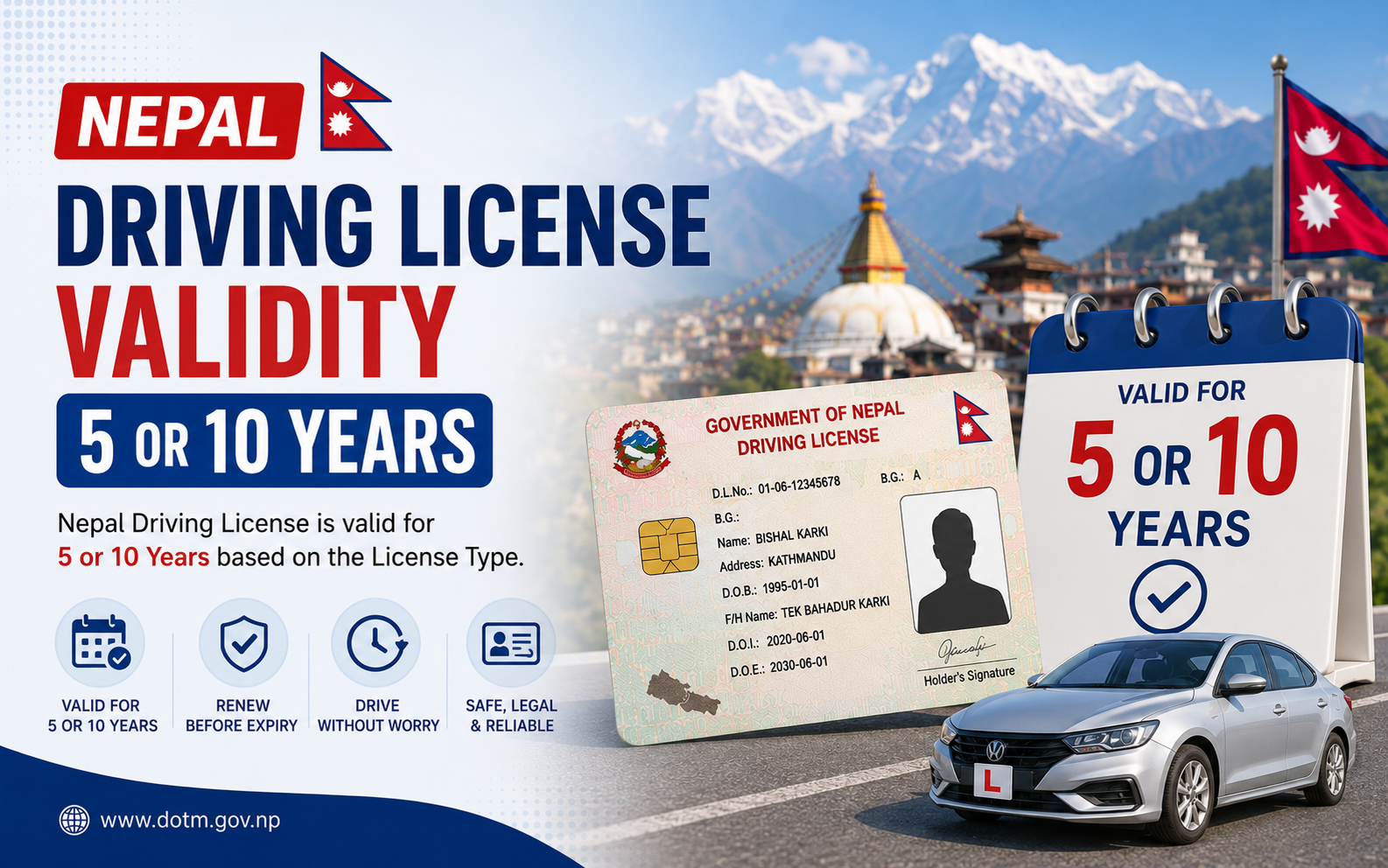 Nepal Driving License Validity: Is It 5 Years or 10 Years Now? (2026)